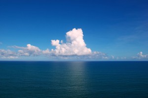 Clouds over the Atlantic Ocean 